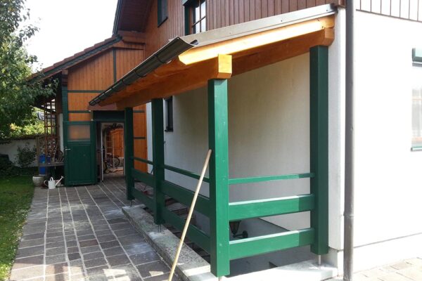 Stiegenüberdachung